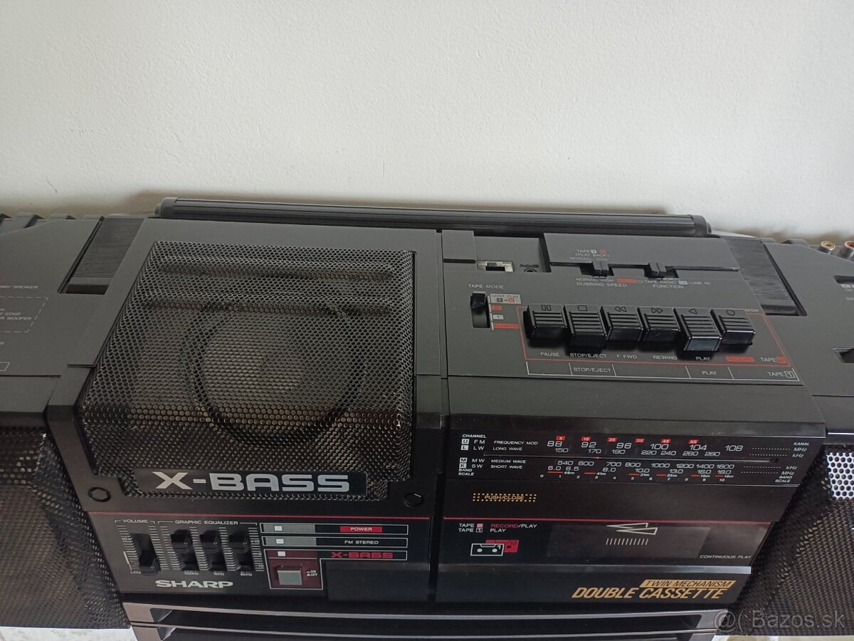 Sharp WQ 354 radiomagnetofon retro kazeťák - 9
