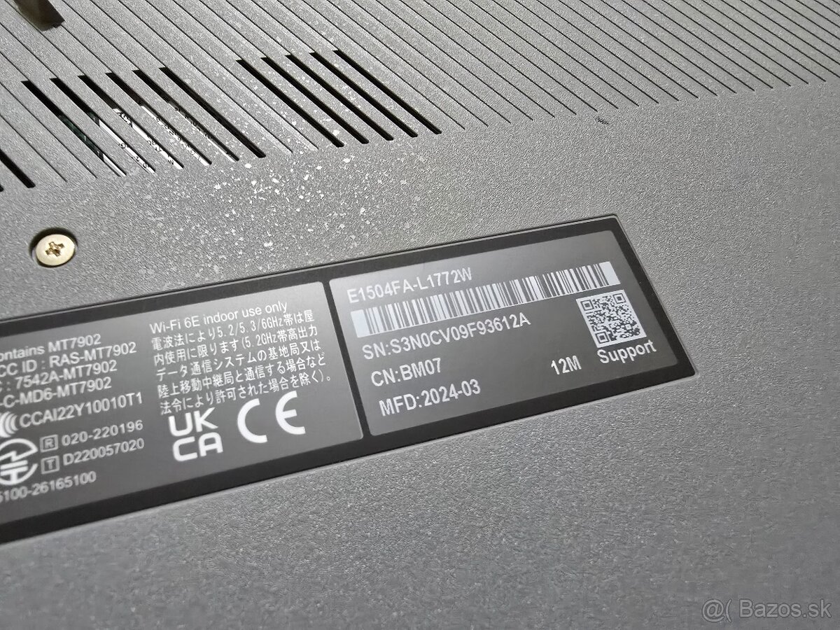 Asus Vivobook 15 Go Oled model 2024 s procesorom AMD ryzen 5 - 9