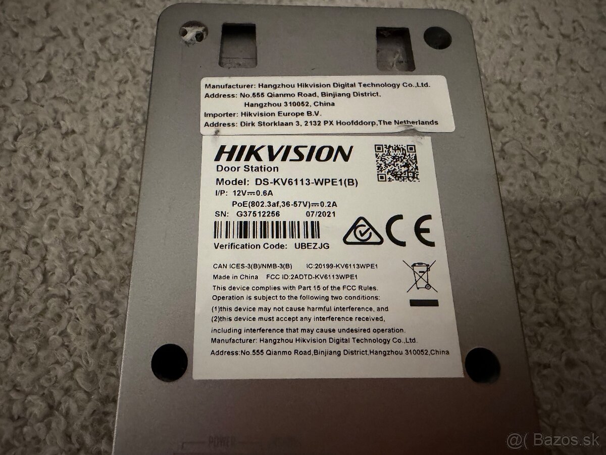 Videovrátnik Hikvision - 9