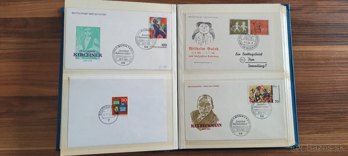 FDC prevažne Nemecko v hrubom albume B5 - 9