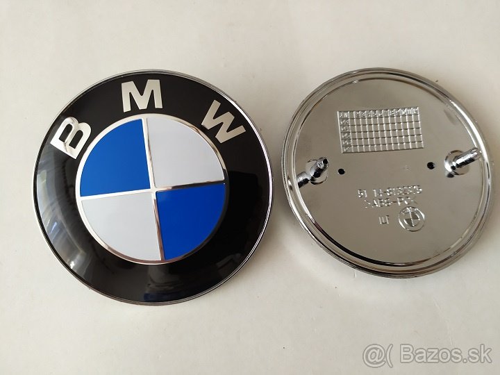 BMW krytky 68mm a 56mm, znak kapota, kufor 73mm a 82mm - 9