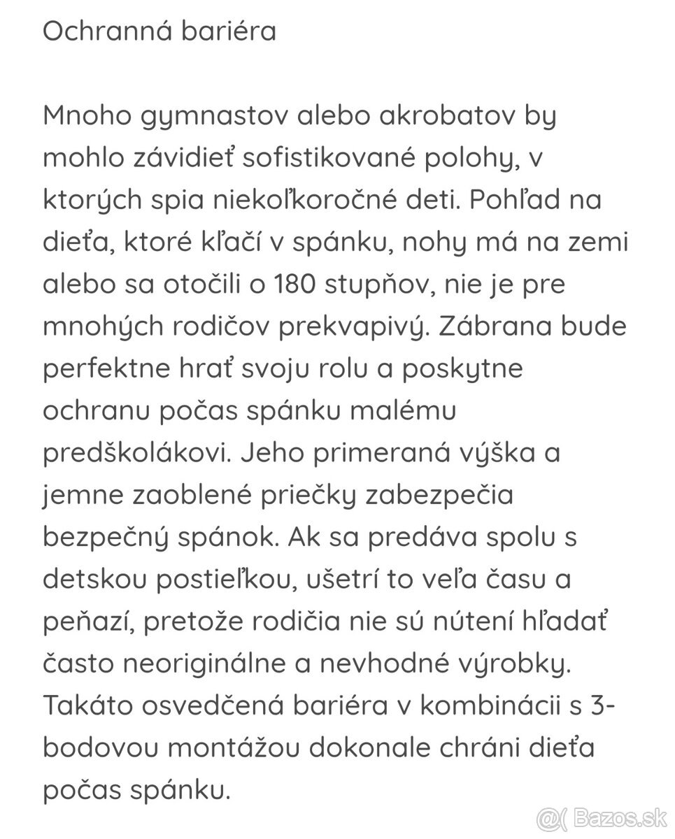 KLUPS Postieľka detská so zábranou Noah biela 120x60 cm - 9