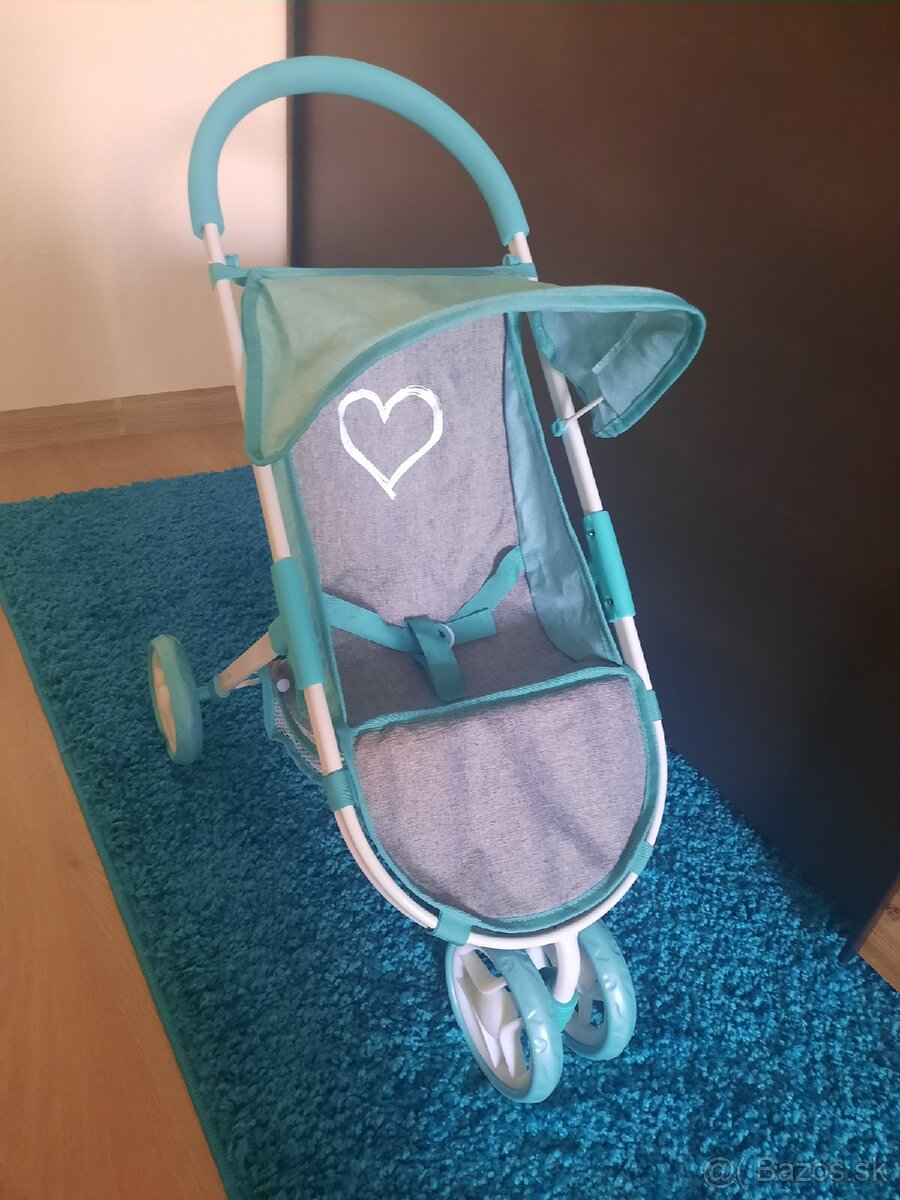 Kočík pre bábiky aj s bábikou - 9