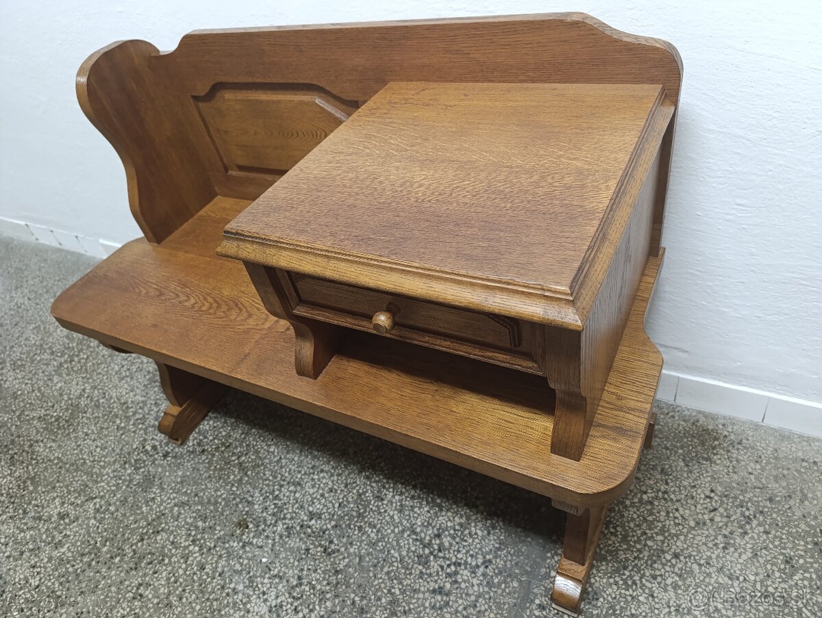 Rustikální botník / lavice, nábytek z masívu - 9