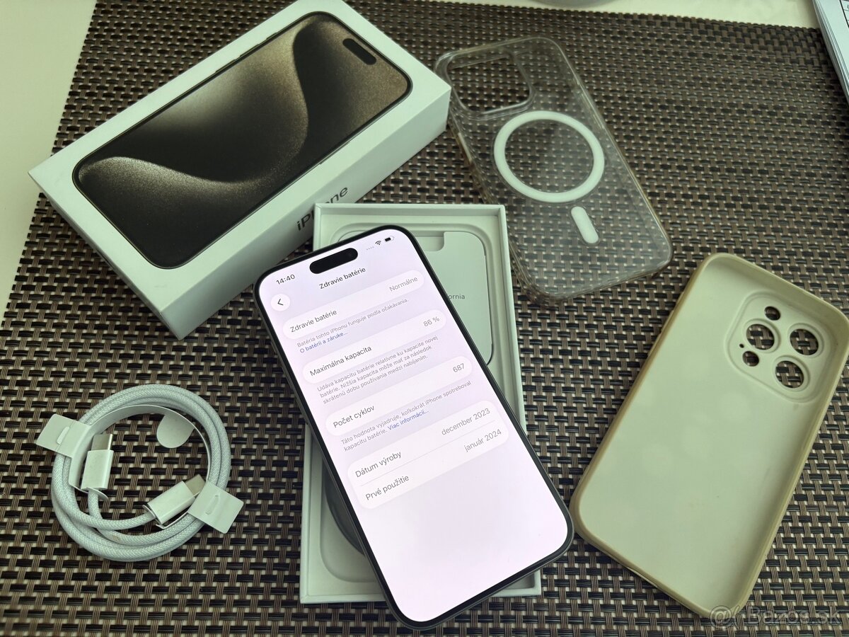 IPhone 15 Pro 128GB Natural Titanium - 9