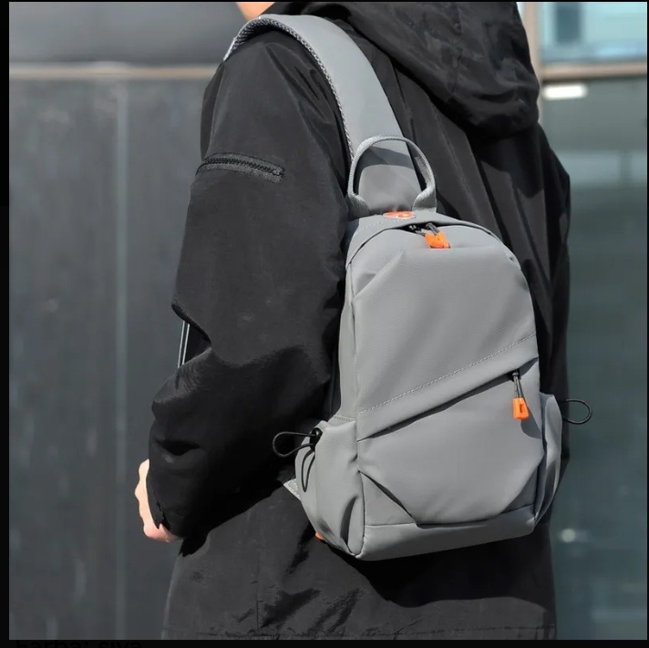 Crossbody batoh šedý - 9