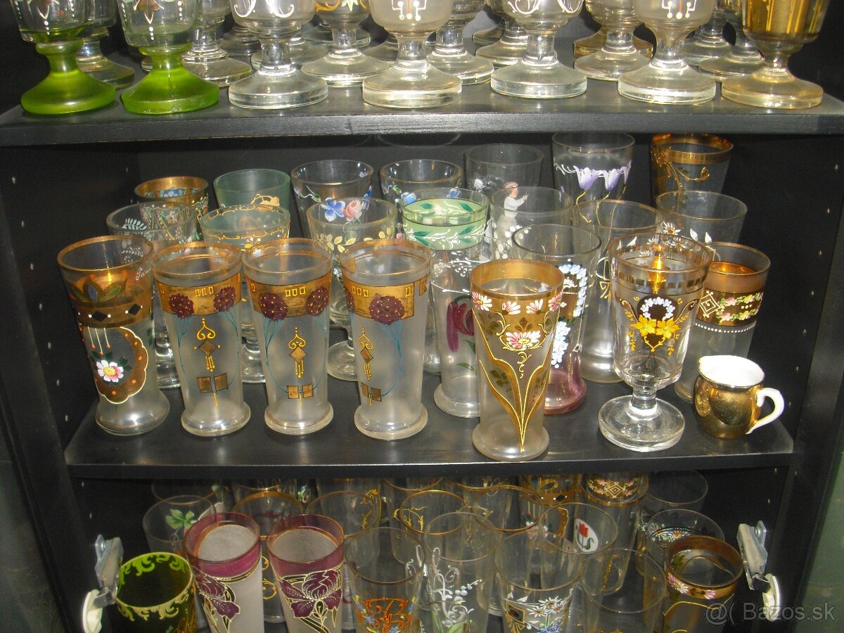 Predam zbierka starozitny pohar, vaza, karafa 19.-20.st - 9