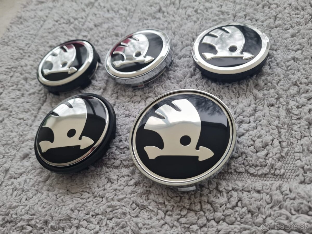 Stredové krytky - pukličky kolies ŠKODA / VRS - 9