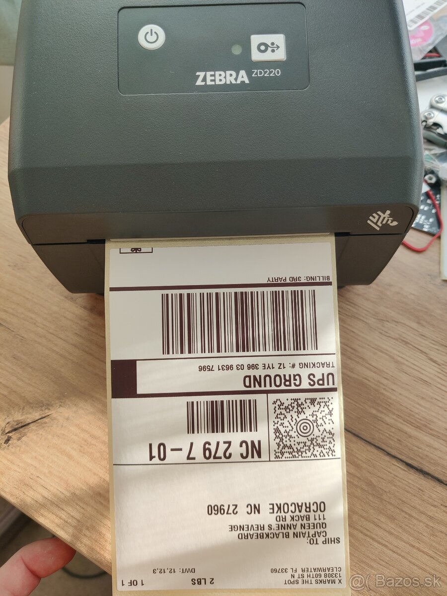 Zánovné Tlačiareň etikiet Zebra ZD220 ZD 220 DT 203dpi USB - 9