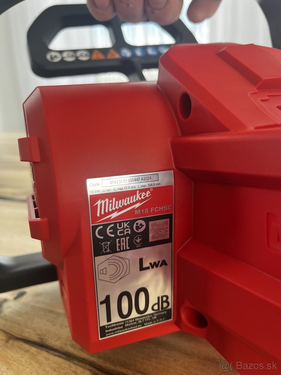 Milwaukee M18 FCHSC-0 Reťazová píla s lištou - 9