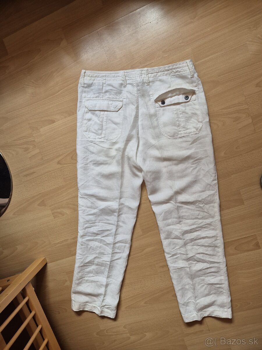 Ľanové nohavice, veľ. W34/ L34,.100% ľan - 9