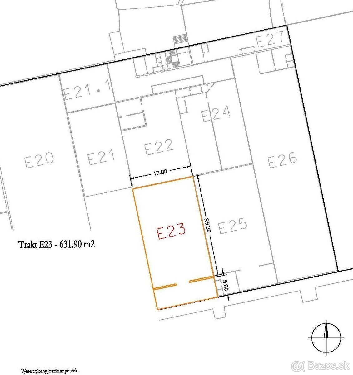 Prenájom murovanej haly - skladu 152 m2, Jazerná ul., KE. - 9
