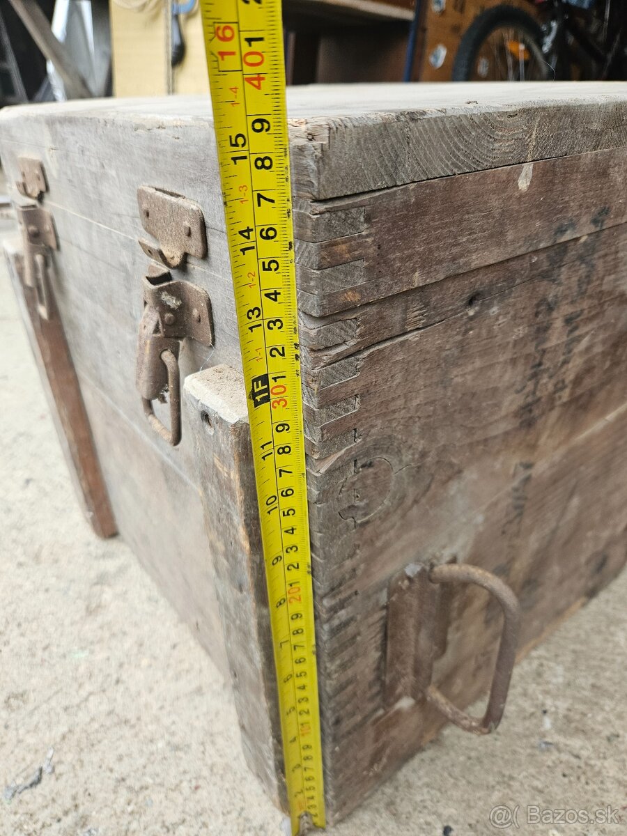 Vojenska drevena krabica bedňa 5. - 9