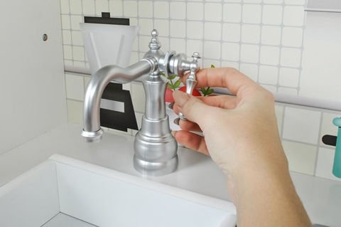 Veľká drevená kuchynka s komplet príslušenstvom - 9