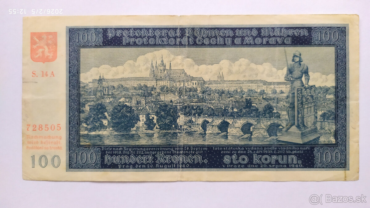 Bankovky Protektorát - 9