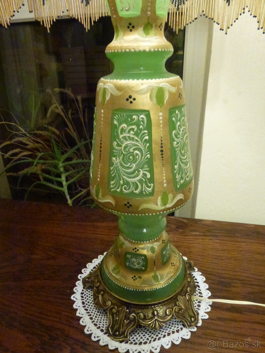 Ručne maľovaná stolová elektrická lampa MURANO - 9