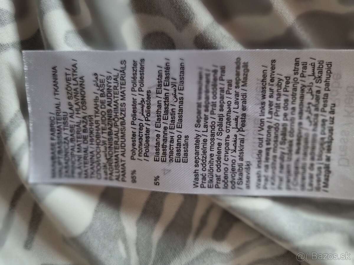 nové olivovo-biele zavinovacie šaty Orsay veľ. M - 9