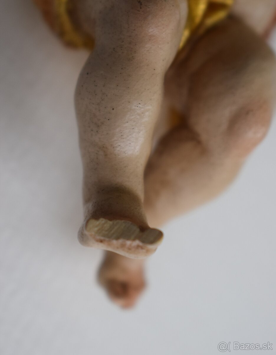 Drevena socha anjela na zavesenie - 9