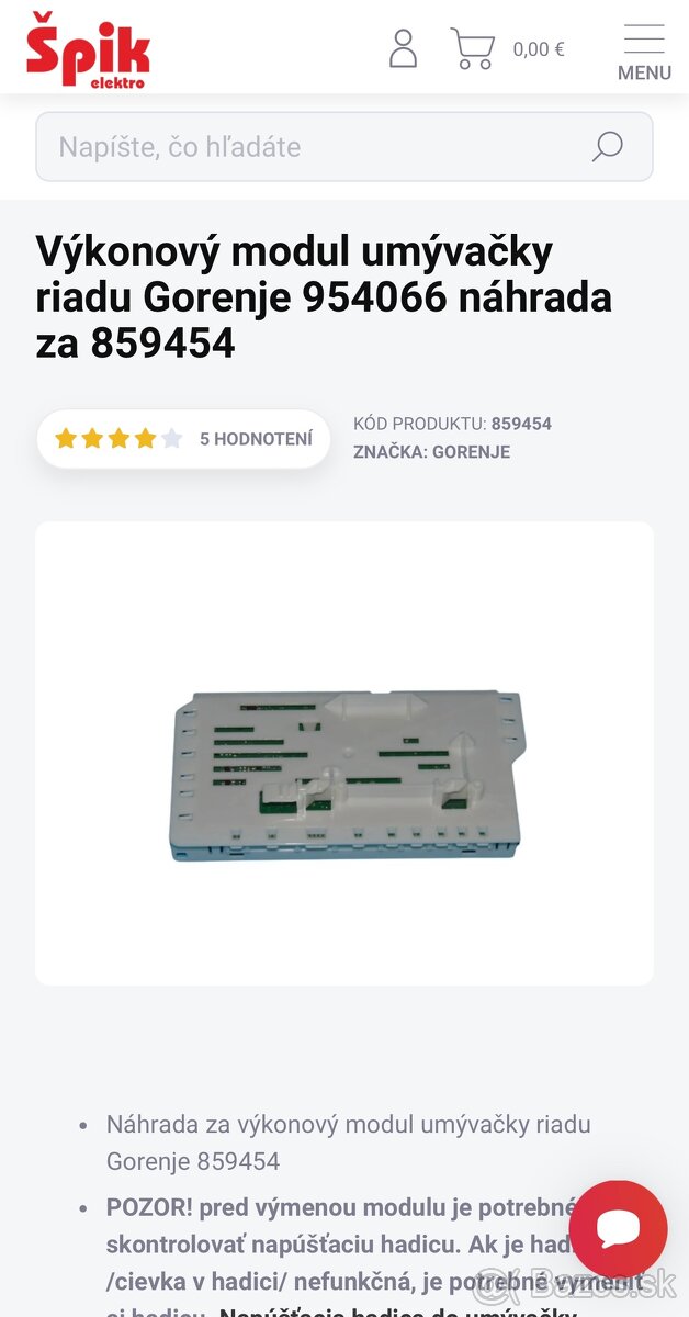 Gorenje umývačka riadu na náhradné diely - 9