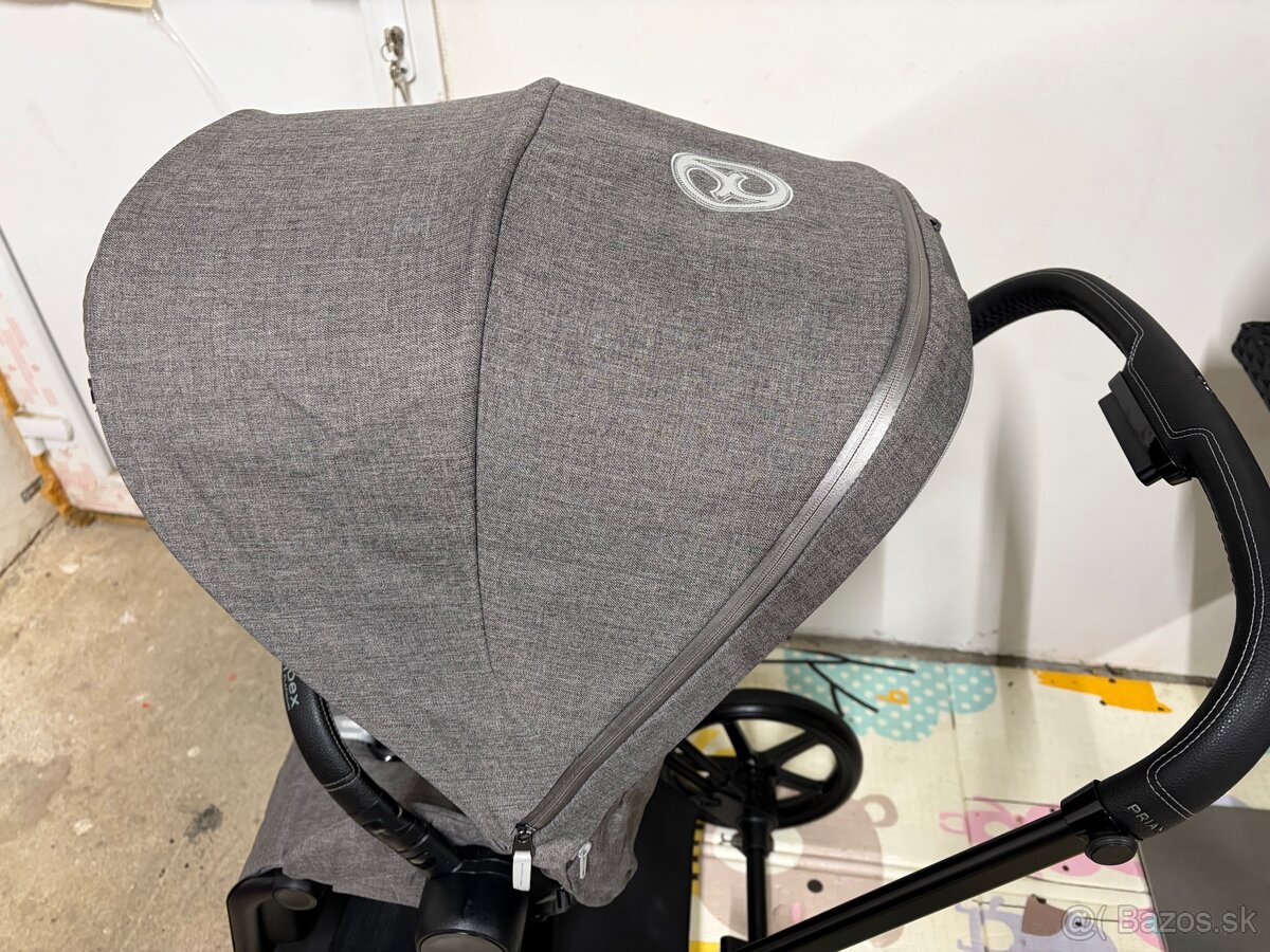Kočík Cybex Priam Matt Black Manhattan Grey - Trojkombinácia - 9