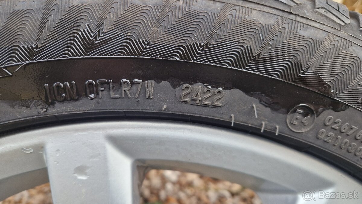 Zimná ALU VW sada 205/50 R17 , 5x112, VW Golf Vll - 9