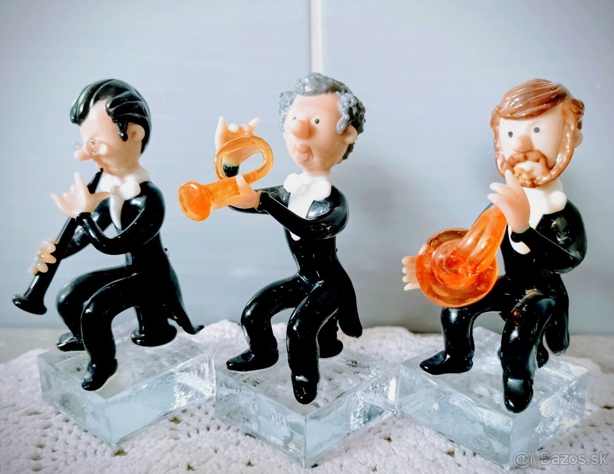 Retro sklo - modré, ružové - 9