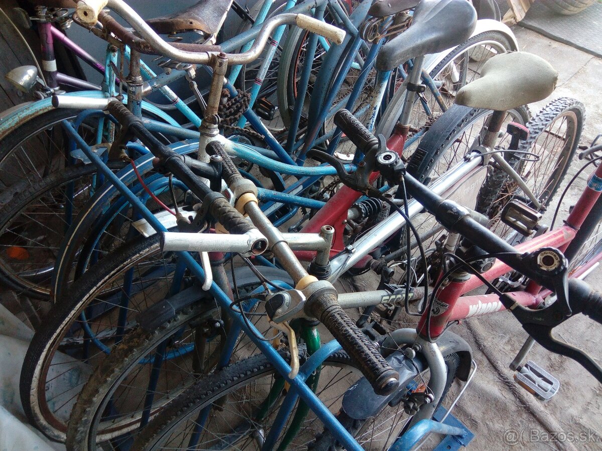 Retro staré bicykle. - 9