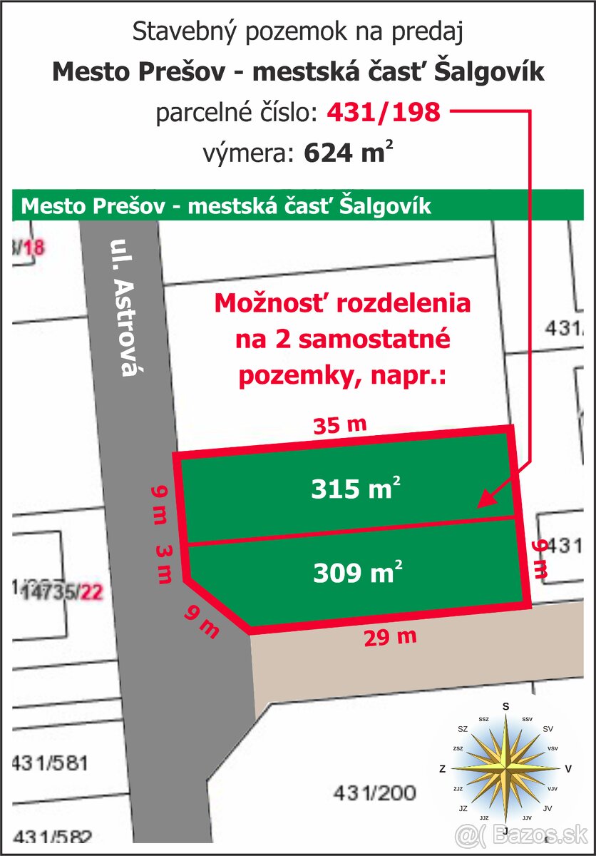 Lukratívny stavebný pozemok | 624 m² - Prešov - 9
