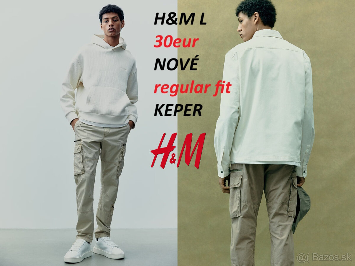 Keprové cargo nohavice HM (Kapsáče) - 9