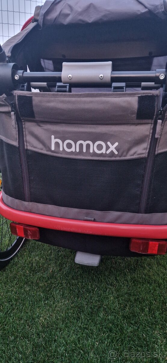 Hamax Outback cyklovozík pre 2 deti TOP stav, komplet výbava - 9
