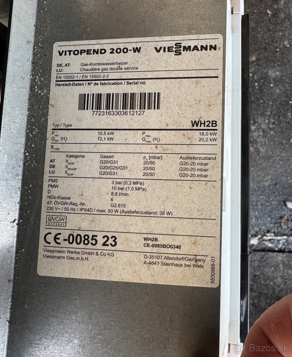 📌 Predám plynový kotol Viessmann Vitopend 200-W (WH2B) – PL - 9