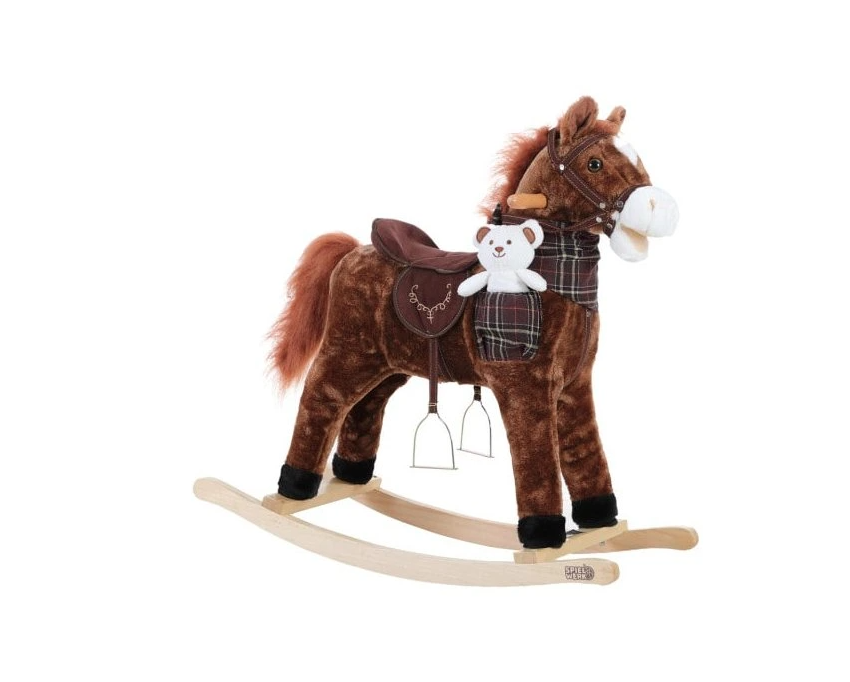 Detský hojdací jednorožec sloník koník so zvukom a baterkami - 9