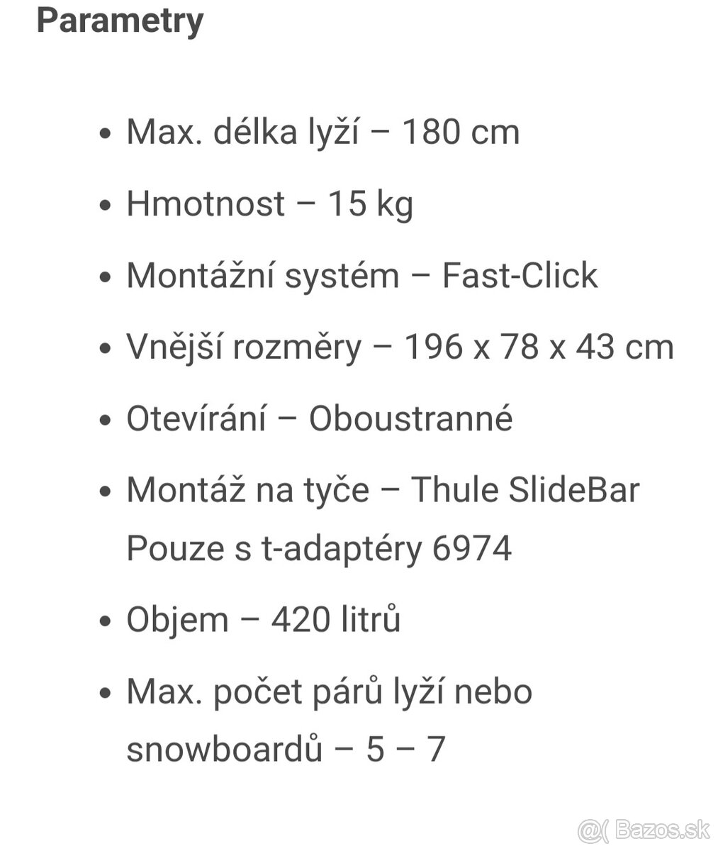 Predám Thule Touring 780 - 9