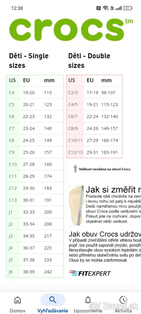 CROCS_dievčenské sandále_veľkosť C10_27-28_166mm - 9