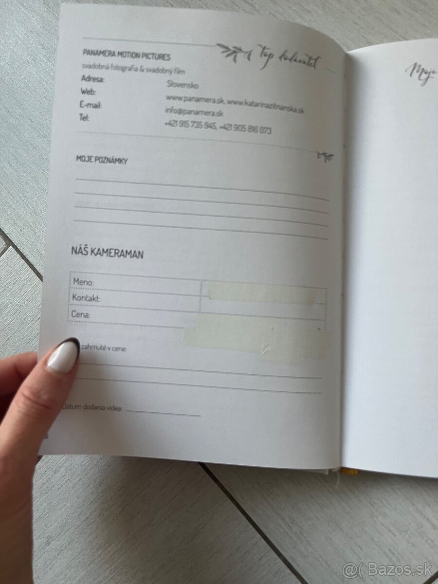 Svadobny deň dennik organizer, kniha na svadbu kniha wedding - 9