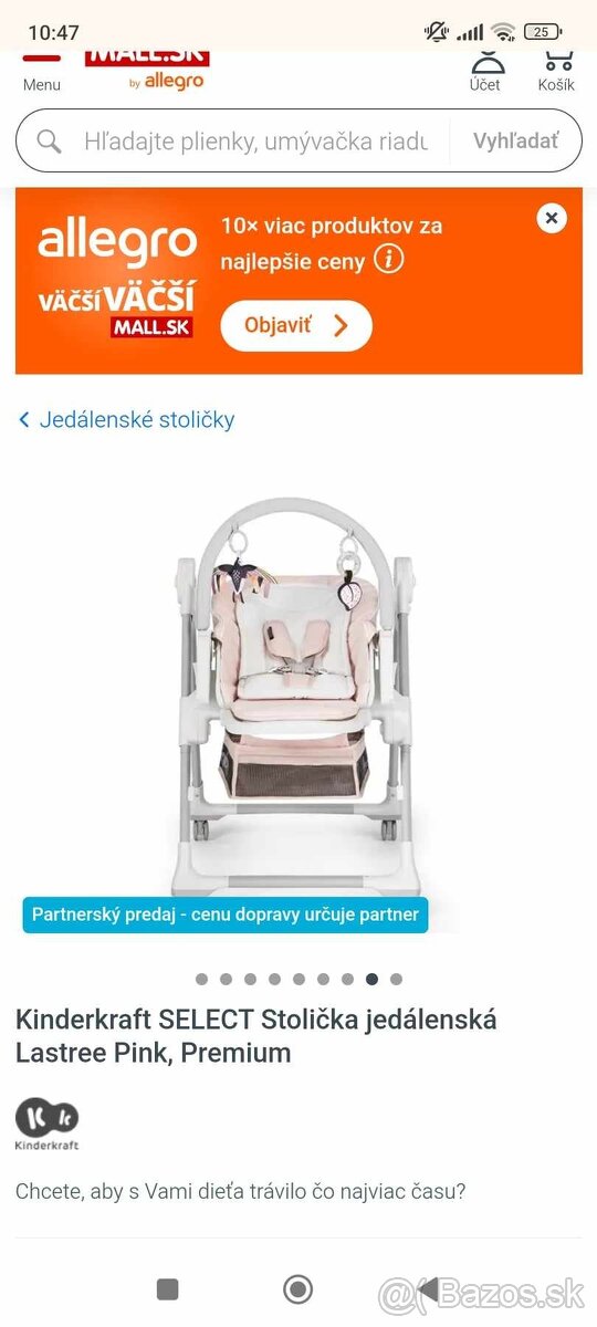 Jedálenská stolička kinderkraft - 9