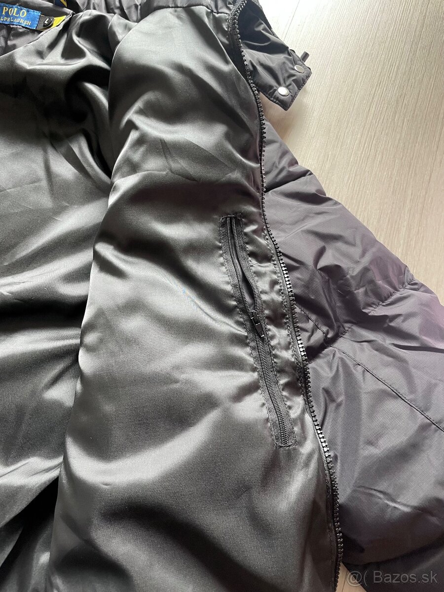 Polo ralph lauren čierna zimná bunda - L - 9