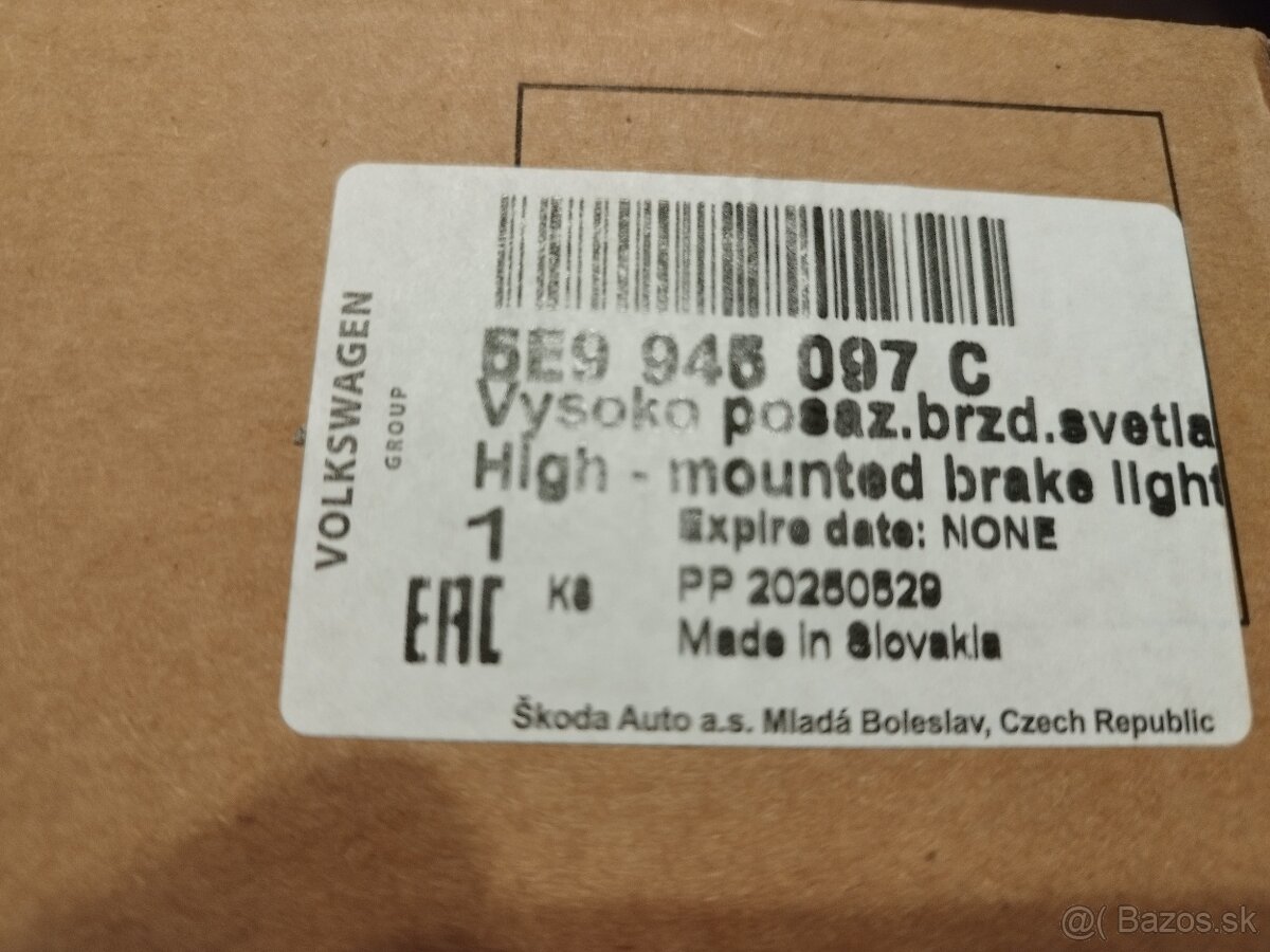 Škoda Octavia 3, Superb 3 - tretie LED brzdové svetlo. - 9