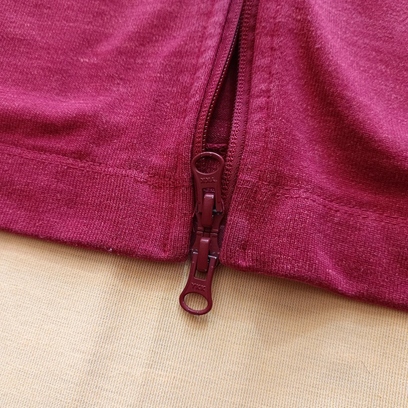 NIKE bordová mikina na zips s kapucňou M - 9