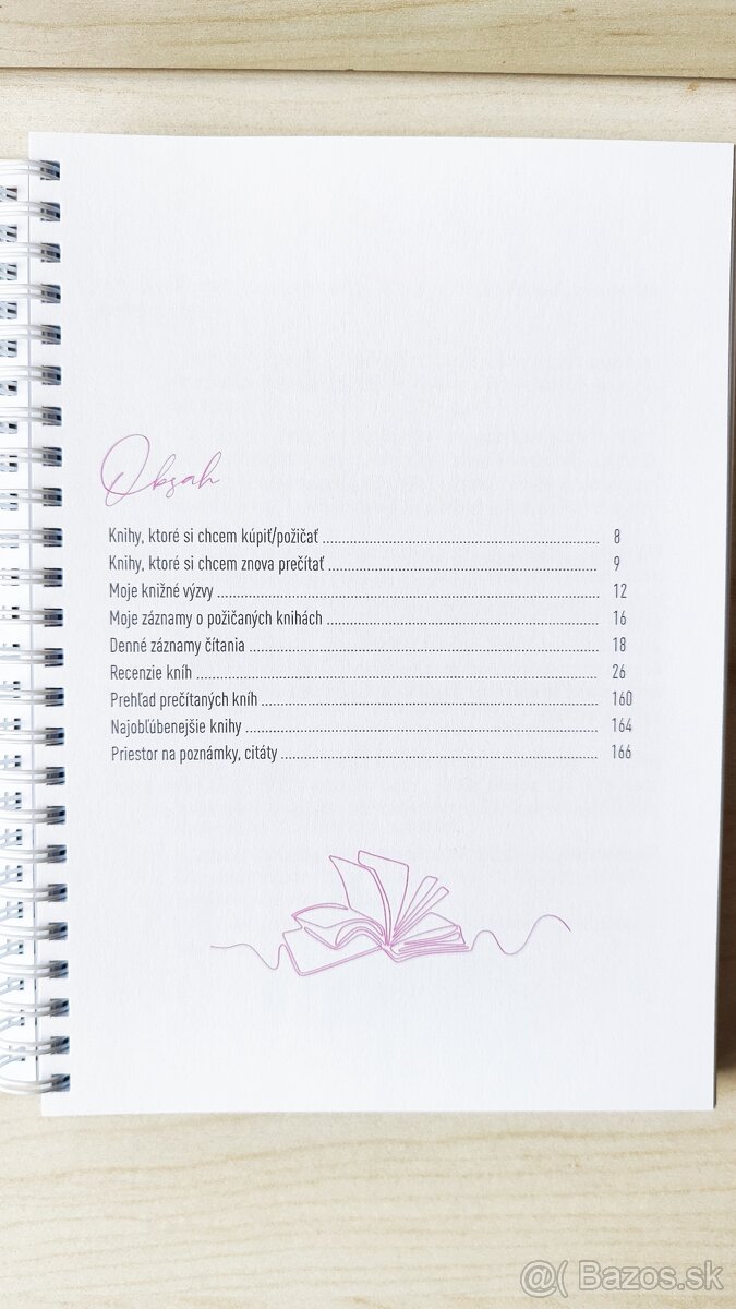 Nový Knižný diár zápisník pre knihomoľov 180 str. Dream&live - 9