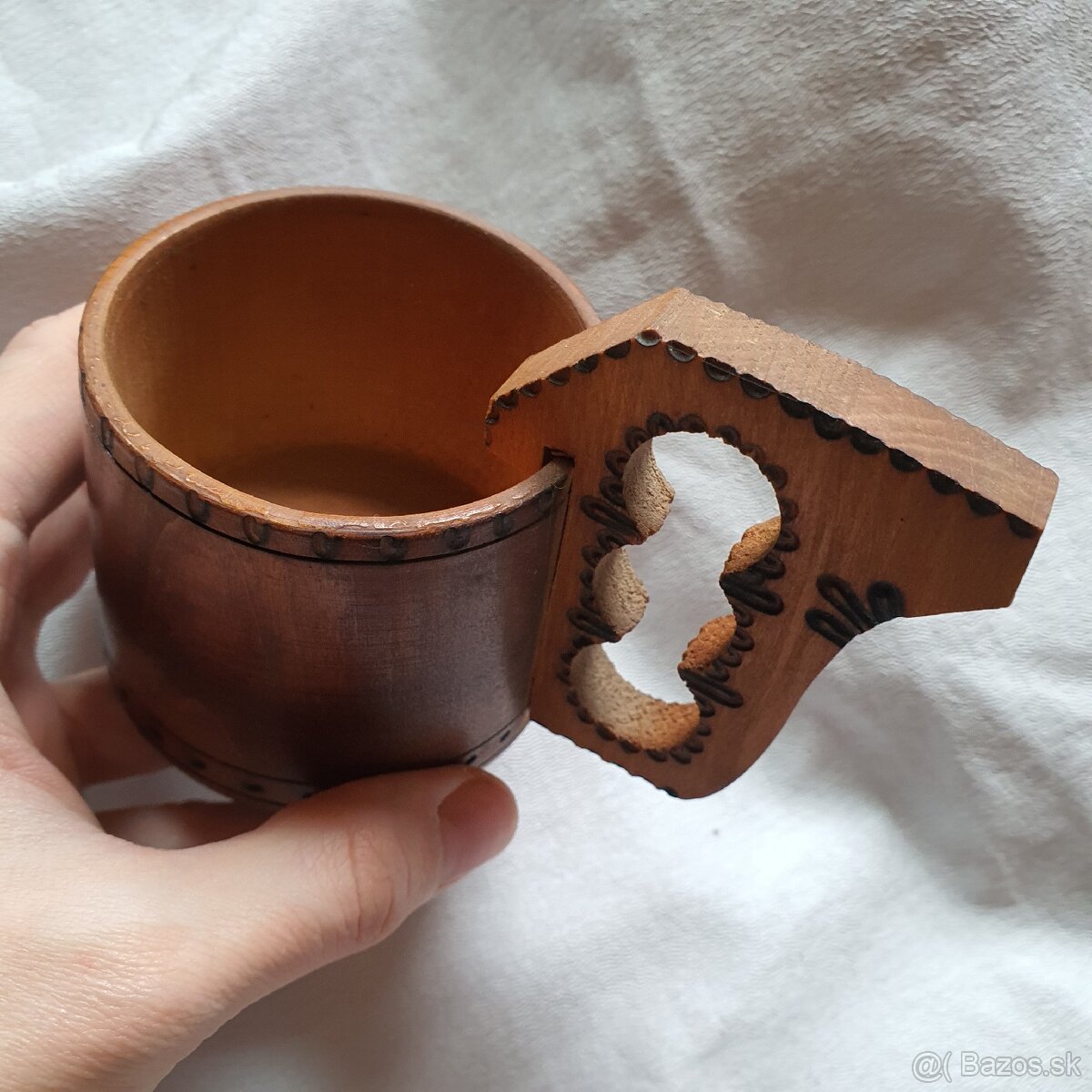 Ľudové starožitné drevené črpáky - 9