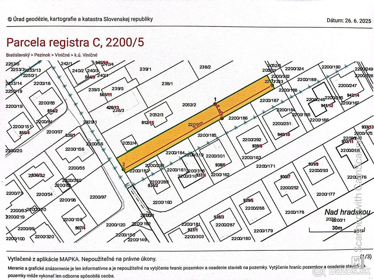 REZERVOVANÉ - Pozemok 709 m² vo Viničnom – ideálne miesto pr - 9