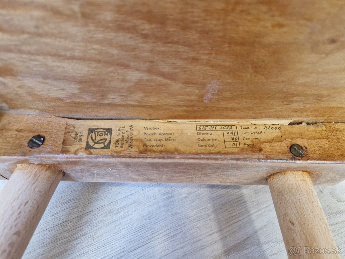 Retro TON stoličky/ socialistická éra - 9