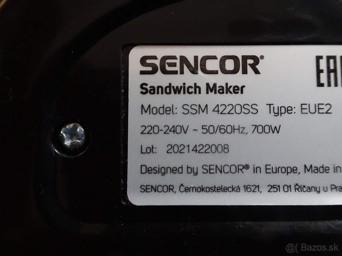 Predám Sendvičovač - Toaster na sendviče SENCOR - 9