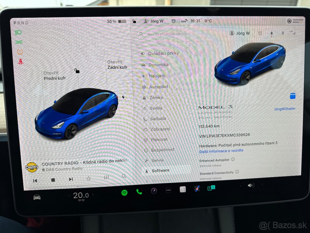 Tesla Model 3 Long Range EAP a Ťažné - 9