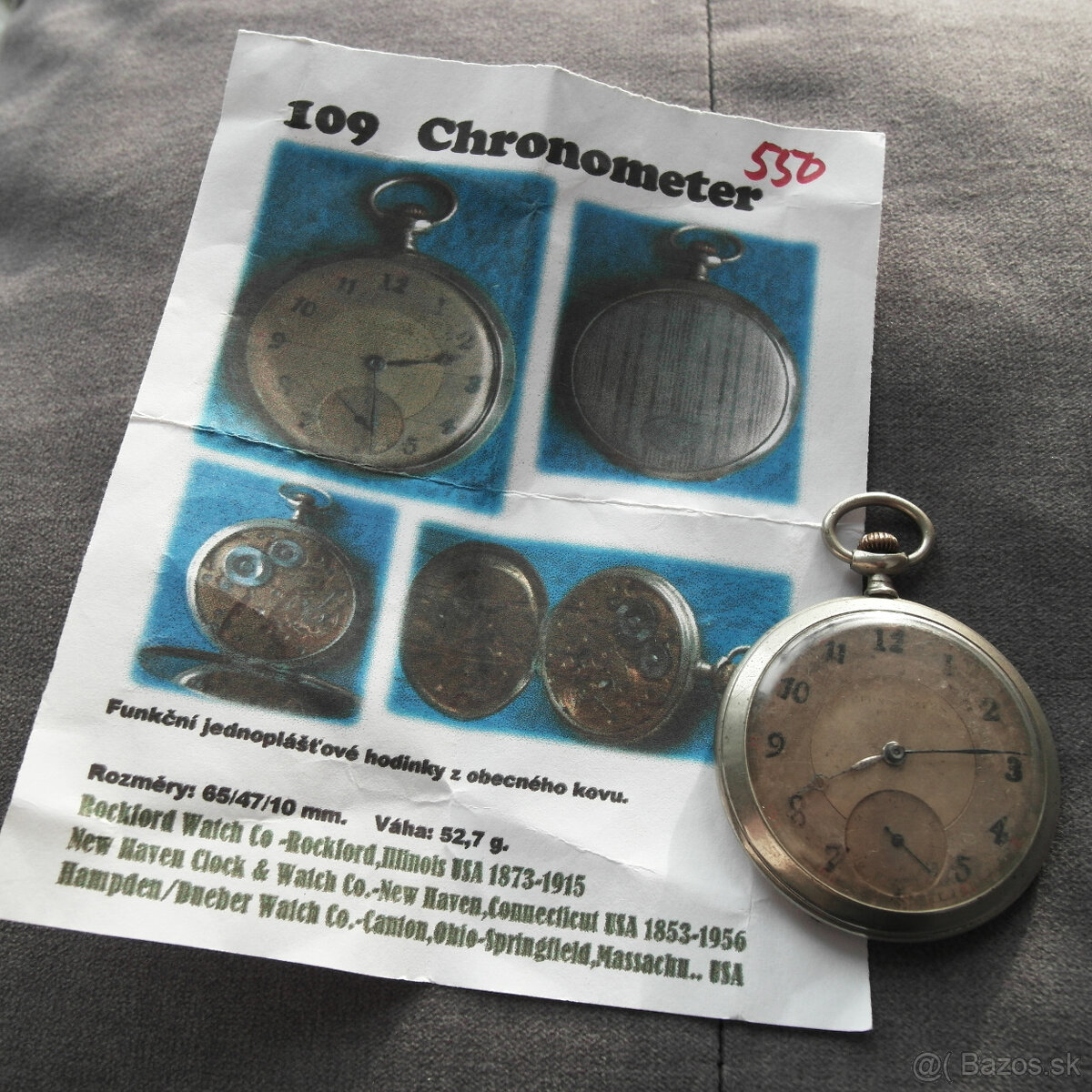 Vreckové hodinky Chronometer - 9