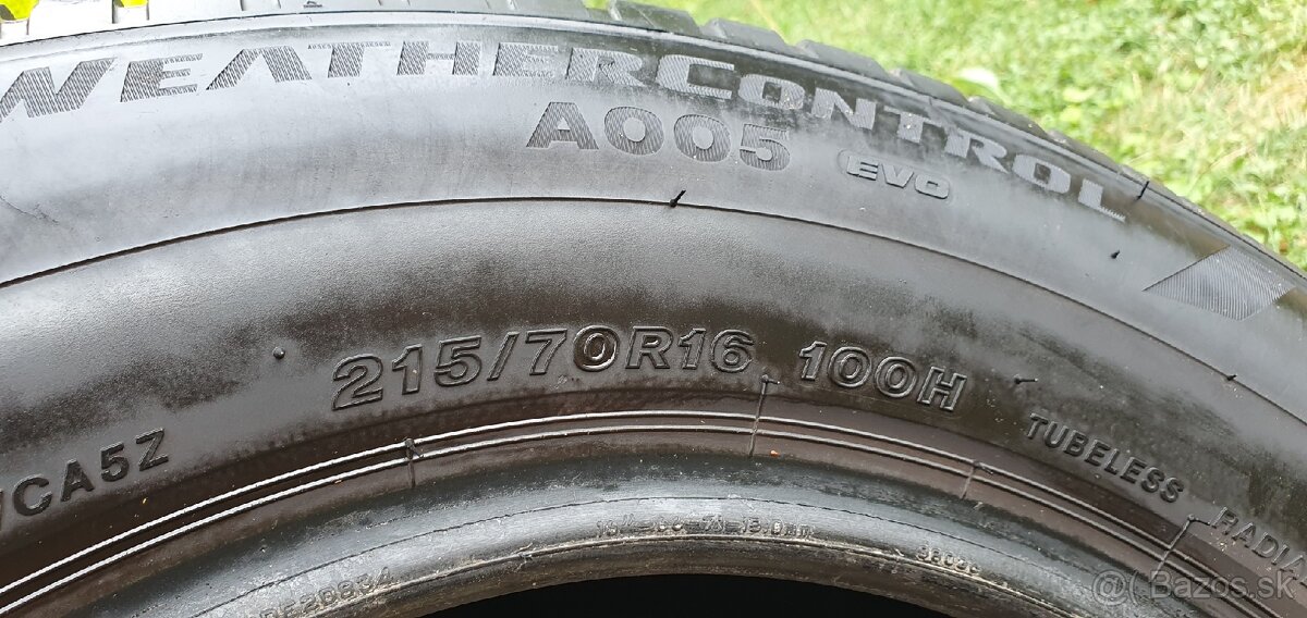 Bridgestone WeathereControl A005, 215/70 R16 celorocne - 9