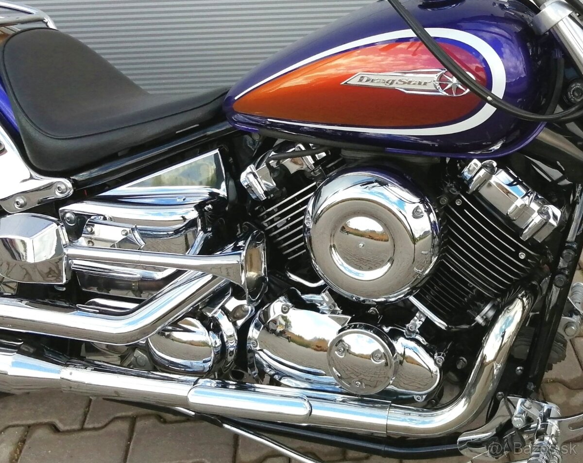 YAMAHA XVS 650 DRAGSTAR, /r. 2000, naj:9.800km,Exkluzívny st - 9