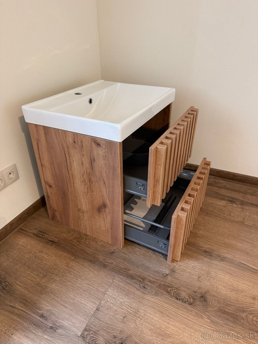 NOVÁ zmontovaná kúpelňová skrinka s umývadlom SAT Delano 60 - 9
