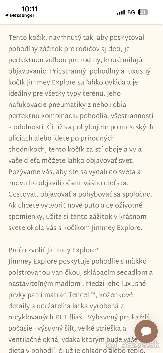Easywalker kombinovaný kočík Jimmey - 9